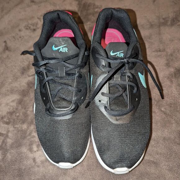 Women's Nike Air Max Oketo Running Shoes Black/Pink/Blue Size 11 - Picture 3 of 7
